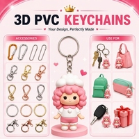 Porte-clés en PVC personnalisé, unique, de qualité supérieure, fantaisie, vibrant, très vendu, accrocheur, de qualité export, supérieur, lisse, sûr pour les enfants