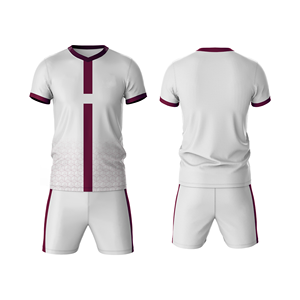 Uniforme de rugby pour hommes personnalisé par sublimation, 100% polyester, décontracté, maillot et short imprimés sur mesure, vêtements de sport d'équipe assortis - Product Image 3