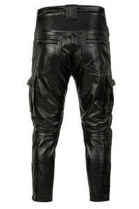 Mine Rate Sports 2026 Pantalones de Cuero Negro para Hombre, Calidad Premium, Nuevo Modelo, Jeans de Motociclista, Cuero Vacuno Suave - Product Image 3