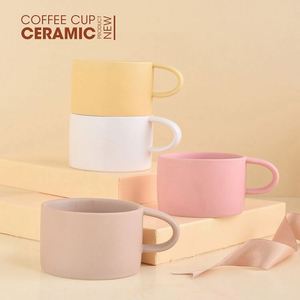 แก้วกาแฟเซรามิกเคลือบด้านหลากสีสไตล์มินิมอล แข็งแรงทนทาน เหมาะสำหรับเป็นของขวัญ ใช้ในออฟฟิศ หรือดื่มชายามบ่าย - Product Image 3