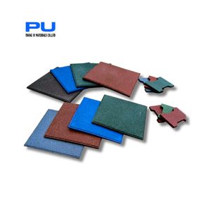 Baldosas de caucho entrelazadas SBR EPDM para pisos de gimnasio al aire libre, impermeables, ecológicas, antideslizantes, con absorción de impactos y aislamiento acústico. - Product Image 6