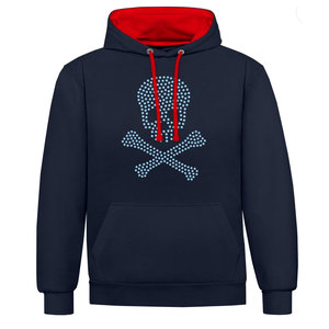 เสื้อฮู้ดผู้ชายออกแบบได้ตามต้องการมีฮู้ดติดพลอยเทียม - Product Image 1