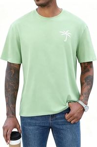 เสื้อยืดโอเวอร์ไซส์ผ้าฝ้ายแท้ 100% น้ำหนัก 220 กรัม พิมพ์ลายตามสั่งที่ไหล่ สไตล์ฮิปฮอป ไซส์พลัส ผ้าฝ้ายแท้ 100% ทรงบ็อกซี่ สำหรับผู้ชาย - Product Image 2