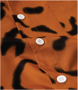 ชุดเซ็ตเสื้อยืดและกางเกงขาสั้นลายเสือดาวพิมพ์ลายแบบระบายอากาศได้ดี สั่งทำได้ตามต้องการ สำหรับใส่เที่ยวทะเลช่วงฤดูร้อน แห้งเร็ว - Product Image 6