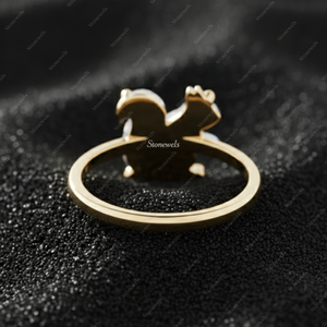 Ideas originales de regalos de Navidad: Anillo de diamantes único de 8 quilates personalizado con diseño de gorrillo para mamá, papá, esposa, esposo, joyería por menos de 50 para 2025 - Product Image 2