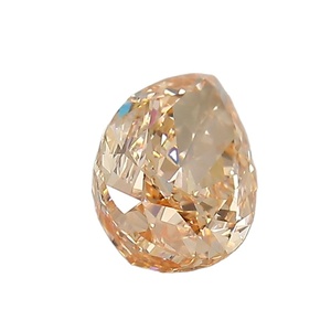 Diamante naranja pera suelto creado en laboratorio para joyería personalizada - Product Image 2