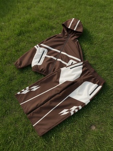 Custom Tracksuit Windbreaker Outfits Nylon Set Suit Sport Jacket Track Zip up <b>Wind</b> <b>Breaker</b> for Men and Pants Windproof Workout - Product Image 6