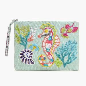 Bolso de Mano Clásico Hecho a Mano con Cuentas y Diseño de Dibujos Animados, Cartera de Moda de Calidad, Monedero, Estuche para Cosméticos, Bolso Bordado - Product Image 4