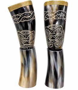 High Quality Authentic Viking <b>Drinking</b> <b>Horn</b> Beer Buffalo <b>Horn</b> Handmade Eco-Friendly FAIZA CRAFT Polished <b>Horns</b> Natural - Product Image 4