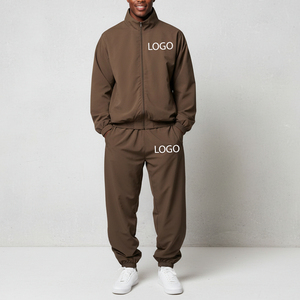 Chándal de Invierno con Capucha y Paneles con Cremallera, Corte Regular, de Alta Calidad OEM/ODM, para Hombre, con Logotipo Bordado Personalizado, Ropa Deportiva, Resistente al Viento - Product Image 3