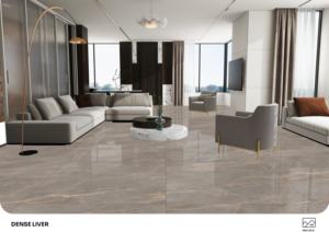 กระเบื้องพอร์ซเลนเคลือบเงาคุณภาพสูง ขนาด 600x1200 มม. กระเบื้องปูพื้นและผนังขนาดใหญ่ สำหรับงานตกแต่งภายในระดับพรีเมียม - Product Image 2