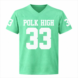 Camiseta de Fútbol Personalizada para Hombre |   Camiseta sin mangas de secado rápido de Spandex/Nylon |   Logotipo impreso en la parte posterior del cuello |   Corte Regular |   OEM al por Mayor - Product Image 4