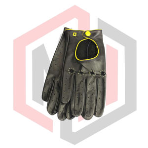 Gants de conduite classiques en cuir véritable personnalisables pour hommes et femmes, antidérapants, respirants, vente en gros, usine OEM sur mesure - Product Image 1