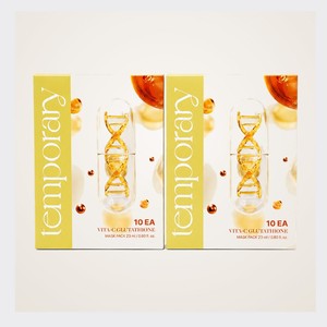 Mascarilla facial temporal coreana K-Beauty Vita C Glutathione, paquete de 10 mascarillas, 2 sets, hecha en Corea, con vitamina. - Product Image 1
