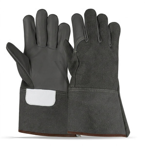 Guantes de Cuero para Soldadura Resistentes al Calor y a los Cortes, Guantes de Trabajo Sueltos de Protección - Product Image 2