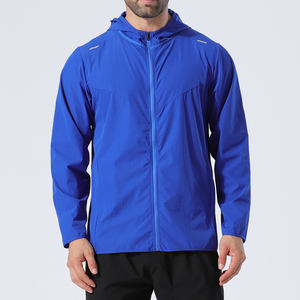 Chaqueta Deportiva Cortavientos Ligera 100% Poliéster con Logotipo Bordado Personalizado, Chaqueta Cortavientos de Dos Tonos con Cierre para Hombre 2026 - Product Image 2