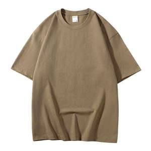 T-shirt à manches courtes pour homme, coupe classique, noir uni, col rond, jersey tricoté décontracté, 100% coton, streetwear personnalisé, écologique - Product Image 4