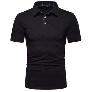 Camisa de Golf Casual de Manga Corta para Hombre, Personalizada al por Mayor, 100% Algodón, Tejido de Punto de 180g, Antiarrugas, con Bolsillo, Estampado Digital - Product Image 6