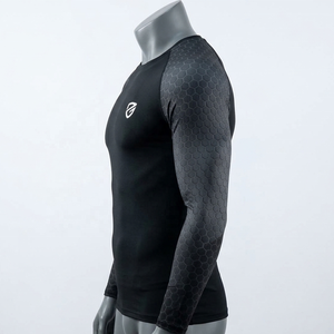 Nouveau Rash Guard de Compression pour Hommes, Imprimé par Sublimation, en Spandex, pour la Gym, le Combat et la Plongée, Design de Qualité Supérieure, 100% Vente en Gros - Product Image 3