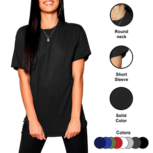 High Quality Winter <b>Women's</b> Knitted T-Shirts Customized New Design Printed Casual Streetwear Fashion 100% Cotton Breathable - Product Image 1