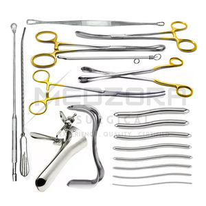 ชุดเครื่องมือผ่าตัดและตรวจภายในทางนรีเวชคุณภาพสูง ทำจากเหล็กกล้าไร้สนิม จำนวน 18 ชิ้น ได้รับการรับรองมาตรฐาน CE ระดับ Class I - Product Image 2