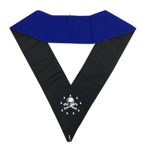 Masonic Officer Collars Embroidered 3D Sew-On Customized Design for Scottish Rite Degrees-High Quality Masonic Officer Collars - Product Image 5