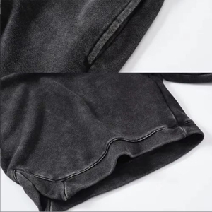 Shorts taille haute délavés à l'acide pour femme, 100 % coton, style vintage, respirants, séchage rapide, écologiques, avec taille élastique, pour usage quotidien - Product Image 3