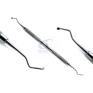 Cucharas Excavadoras Dentales de Acero Inoxidable Reutilizables y Autoclavables, Cuchara Excavadora de Doble Extremo, Instrumento para Eliminar Caries y Dentina, con Certificación CE - Product Image 5