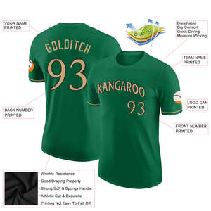 Camiseta Personalizada Informal, 100% Poliéster, Manga Corta, Jersey Deportivo para Equipo, Sublimación con Nombre, Número y Diseño - Product Image 4