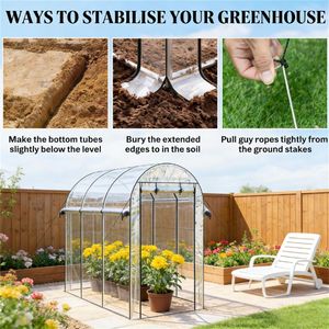 Serre de jardin circulaire transparente - Product Image 3
