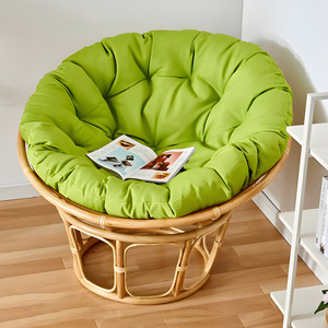Fauteuil lounge Accent moderne, chaises pivotantes en rotin naturel artisanal, papasan, à vendre - Product Image 3