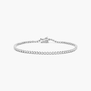 Petite Tennis Bracelet With 1 CTW Diamonds In 14K <b>Rose</b> <b>Gold</b> - Product Image 1