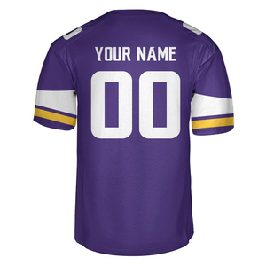 Jersey de Fútbol Americano Personalizado con Diseño OEM Nuevo, Impresión por Transferencia de Calor, 100% Poliéster, Ligero y Transpirable - Product Image 2