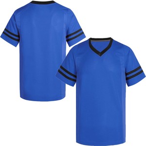 Camiseta de Fútbol Profesional, Malla de Poliéster, Acabado Bordado Premium, Uniforme de Equipo Personalizado, Fabricante de Marca Privada, Cuello en V, Manga Corta - Product Image 1