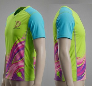 High-Performance Pickleball Shirts Featherweight Quick-Dry Athletic Wear Custom Energy Wave Print - Product Image 4