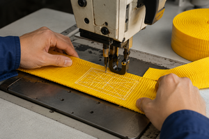 Sangle de fixation industrielle en polyester de 4 pouces avec crochets métalliques, 12 m, 10 000 kg, vente en gros, fabricant d'usine - Product Image 3