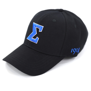 Casquette de baseball réglable brodée avec les lettres grecques Phi Beta Sigma, bleu roi, 1914, pour la fraternité - Product Image 2