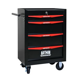 20\" <b>Rolling</b> Metal Tool Chest Cabinet with 4 Ball Bearing Drawers Steel Tool Storage <b>Box</b> Ball Bearing Drawer Slides - Product Image 1