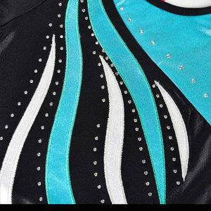 Maillot de Gimnasia para Niñas, Manga Larga, Transpirable, Elástico, Ropa de Danza, Uniforme de Entrenamiento Personalizado - Product Image 4