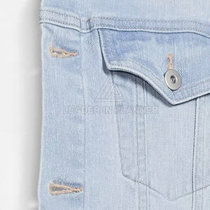 บริการ OEM เสื้อแจ็คเก็ตยีนส์ผู้ชายคุณภาพสูง ออกแบบตามสั่ง ดีไซน์ใหม่ ระบายอากาศได้ดี เสื้อแจ็คเก็ตยีนส์ฤดูหนาวสำหรับผู้ชาย - Product Image 6