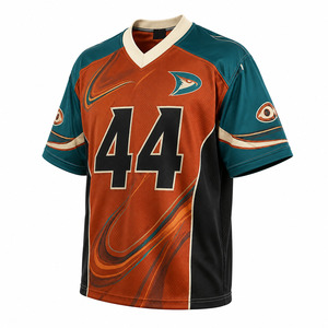 Camiseta de Fútbol Personalizada para Hombre, con Número Personalizado, Sublimada, Cuello en V, Malla Transpirable, Manga Corta, Corte Regular - Product Image 4