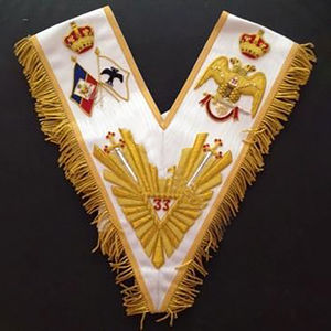 Colliers maçonniques personnalisés de haute qualité pour le 33e degré du Rite écossais – Meilleure vente - Product Image 4