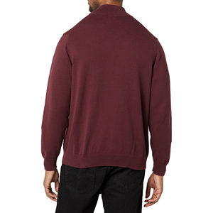 Sudadera Casual de Invierno para Hombre, 100% Algodón, con Cierre de Cremallera, Diseño Digital Sólido, Cuello Alto, Corte Regular, Mezcla de Algodón Básico - Product Image 2