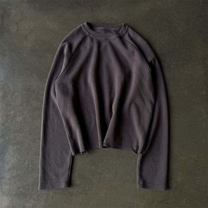 Camisetas para Hombre de Alta Calidad, Estilo Oversize, Tejido Waffle, Camiseta Larga Personalizable, Camiseta Corta de Tejido Waffle - Product Image 5