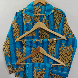 Conjuntos de Pijama y Top de Algodón Puro con Estampados Hermosos para Mujer, Venta al Por Mayor Directo de Fábrica, Pijamas Premium - Product Image 1