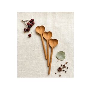 Cuillère en bois façonnée à la chaleur avec logo personnalisé gravé, frais de fabrication inclus, fournisseur 99 Gold Data, vente chaude, artisanat vietnamien. - Product Image 1