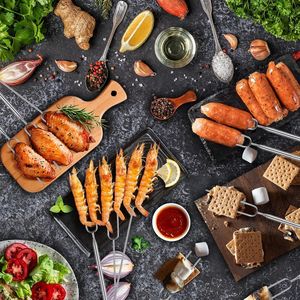 Bastoncini Estensibili in Acciaio Inox da 32 Pollici per S'mores e Hot Dog, Accessorio e Utensile per Falò - Product Image 2