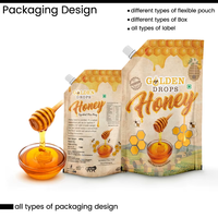 Services de conception graphique personnalisée pour emballages alimentaires, sachets souples de qualité alimentaire, sacs en plastique PET, commandes personnalisées de la marque Makewell