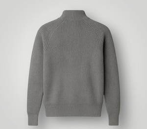 Veste matelassée à capuche pour homme, fermeture éclair, coupe-vent, manteau d'hiver, coupe classique, couleur unie, extérieur en coton, logo sur le devant - Product Image 3