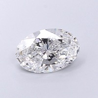 Diamant ovale de 2,10 carats, qualité VVS2, pierre cultivée en laboratoire CVD, très bonne finition, idéal pour une bague solitaire de luxe sur mesure pour mariage.